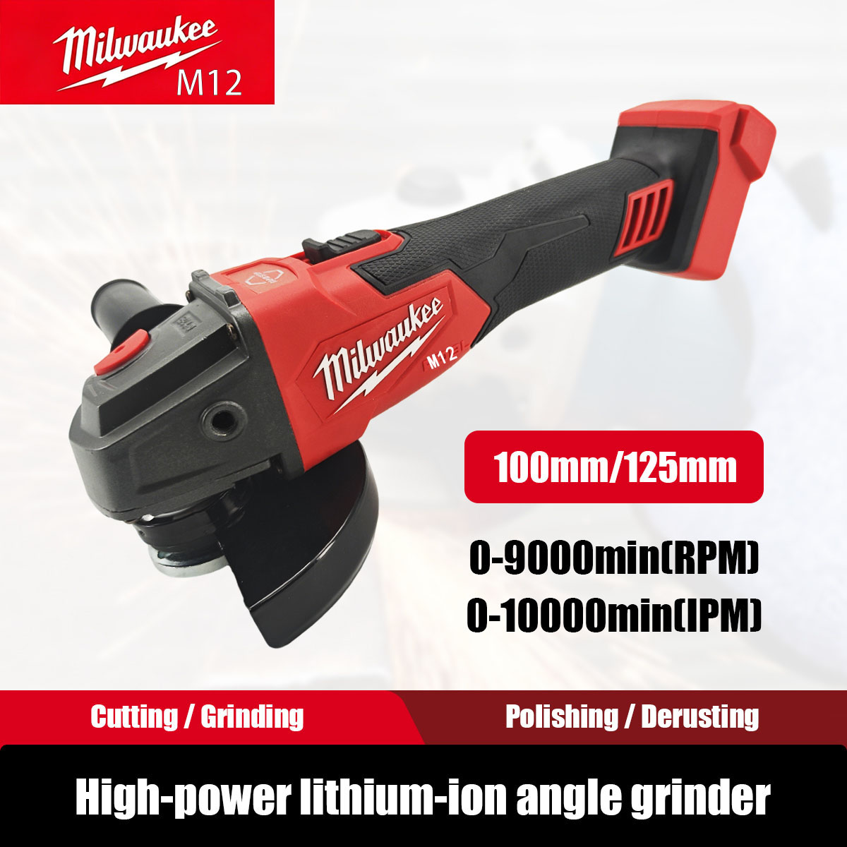 Brushless Angle Grinder Battery Powered - 밀워키M12 M18 브러시리스 앵글 그라인더 전동