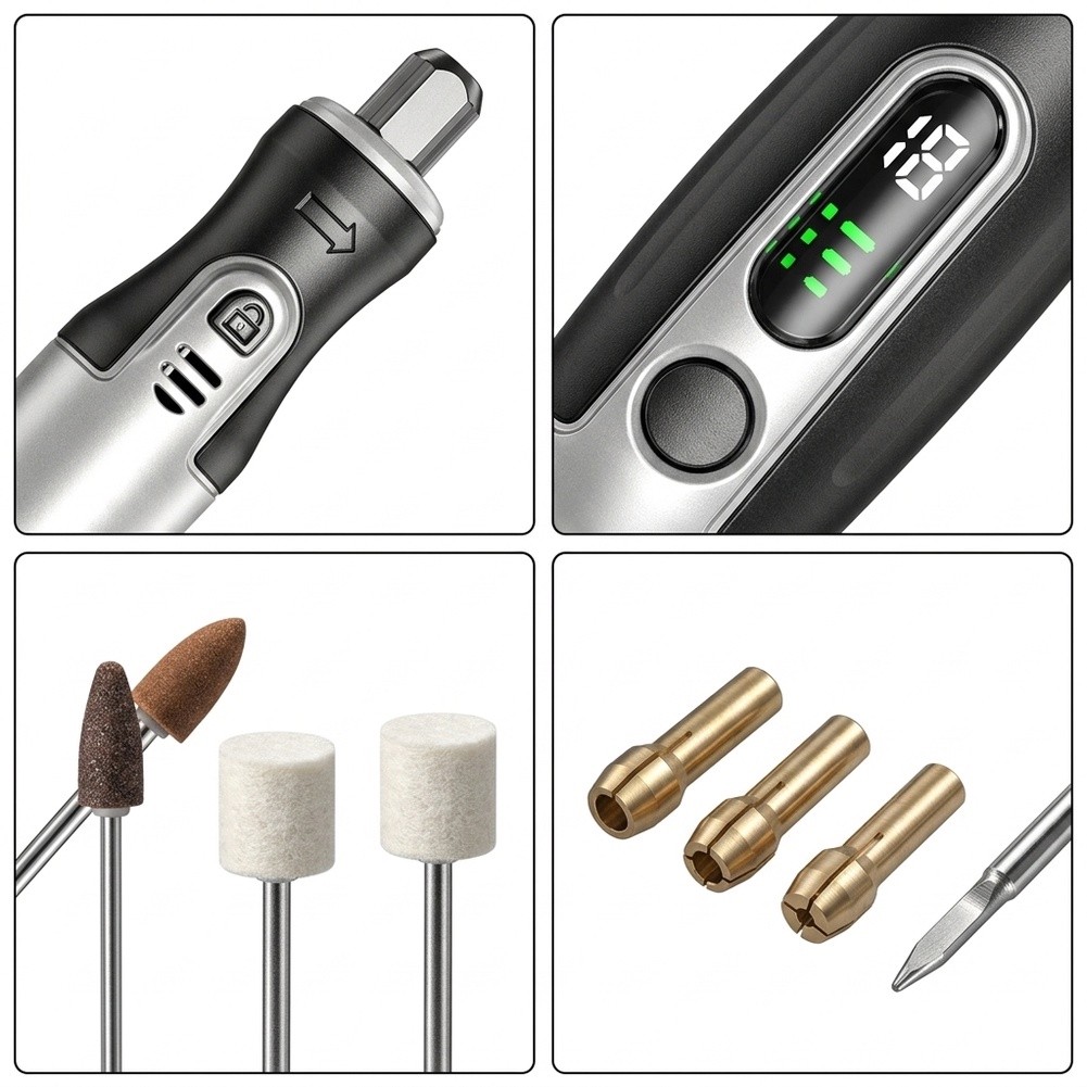 Cordless Rotary Tool Kit Accessories - 무선 전동 로터리 공구 키트 USB