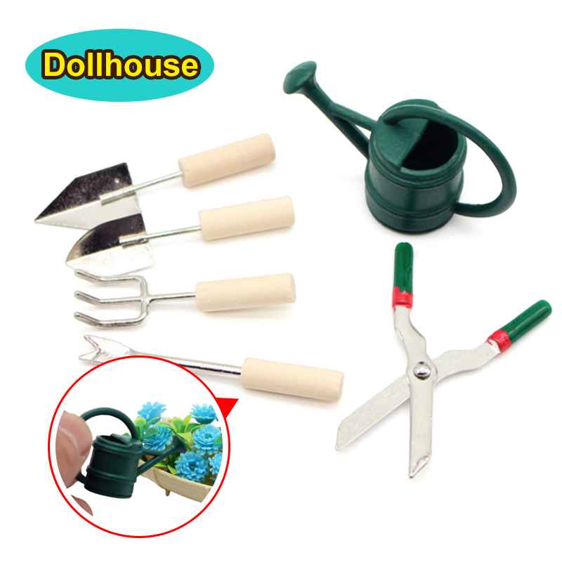 Garden Tools - 1/12 인형집 시뮬레이션 물뿌리개 삽 가위