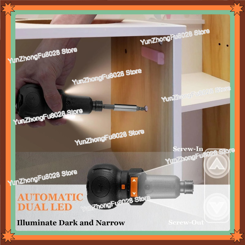 Electric Screwdriver Rechargeable Usb - 4V 전동 드라이버, 400 RPM, 3단계