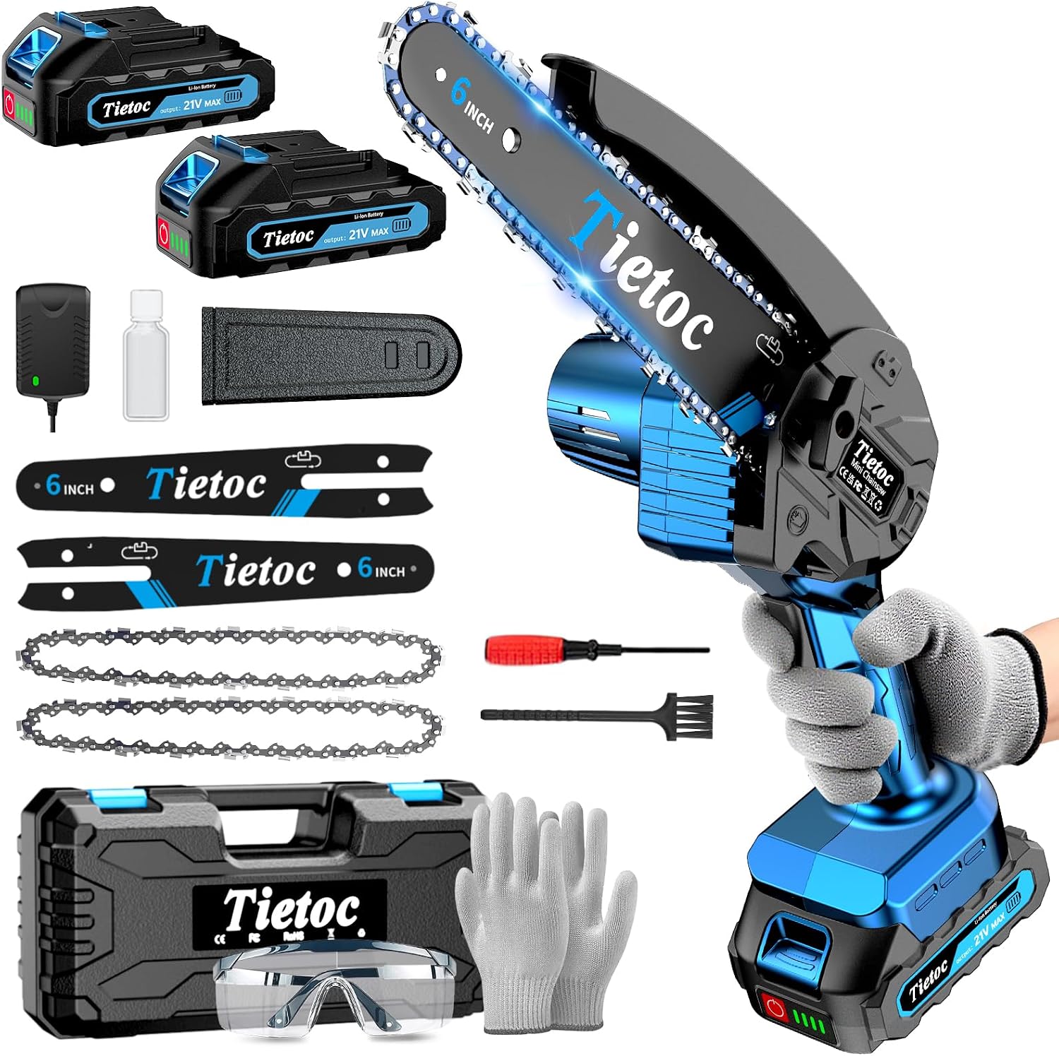 Mini Electric Chainsaw 6 Inch - 미니 전기톱, 6인치 무선 전기톱, 880W
