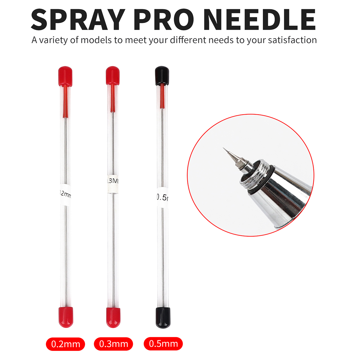 3pcs 세트 0.2/0.3/0.5mm 에어 브러시 노 - Airbrush Kit With Mini Compressor 리뷰 및 가격
