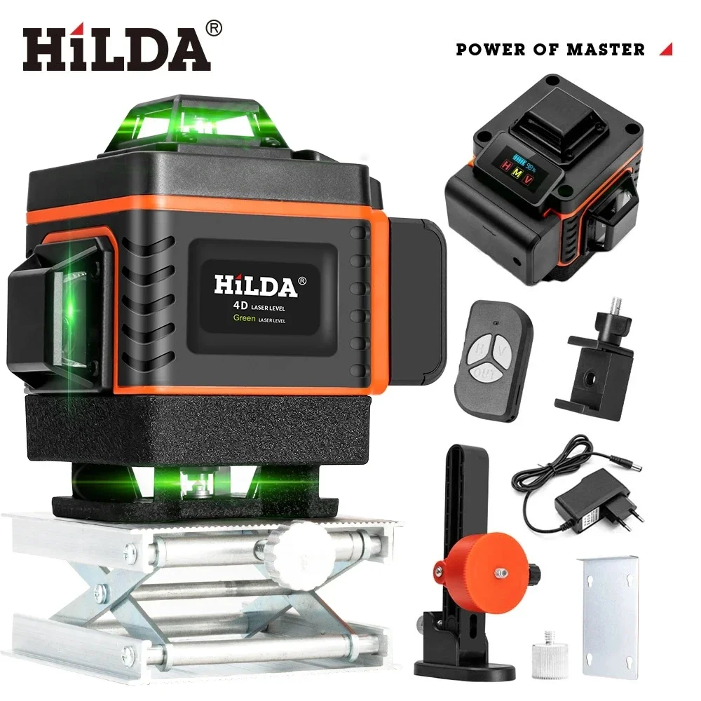 HILDA 16/12라인 4D 레이저 레벨 녹색 라인  - Laser Level 16 Lines 4D Green 리뷰 및 가격