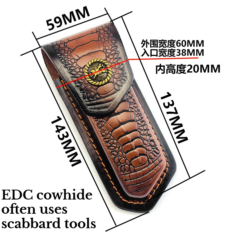 접이식 소가죽 칼 커버 범용 헤드 레이어 도구 EDC  - Hand Tools 리뷰 및 가격