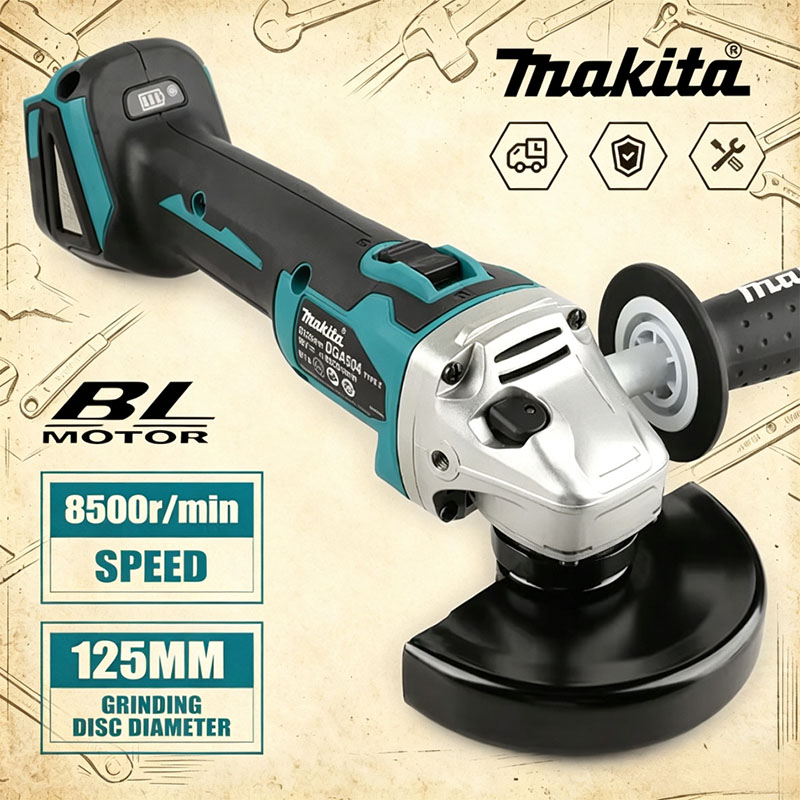 마키타 DGA504 18V 6.0Ah 125mm 브러시 - Brushless Angle Grinder Battery Powered 리뷰 및 가격