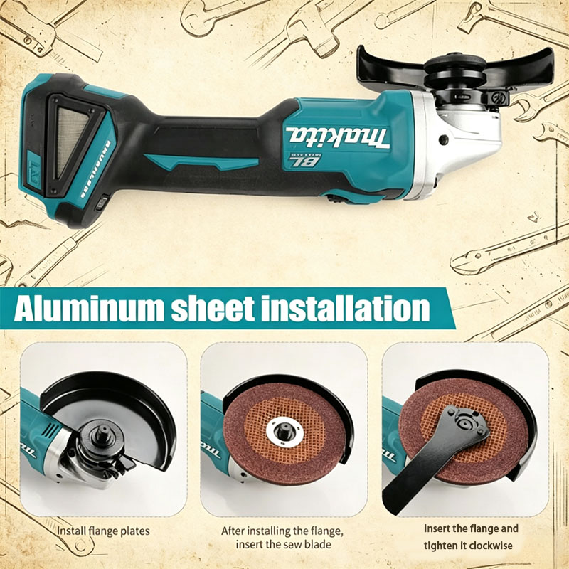 마키타 DGA504 18V 6.0Ah 125mm 브러시 - Brushless Angle Grinder Battery Powered 리뷰 및 가격