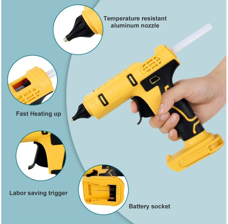 무선 전기 핸드 헬드 핫 접착제 총 핫멜트 건 용접 배 - Hot Melt Glue Gun Cordless 리뷰 및 가격