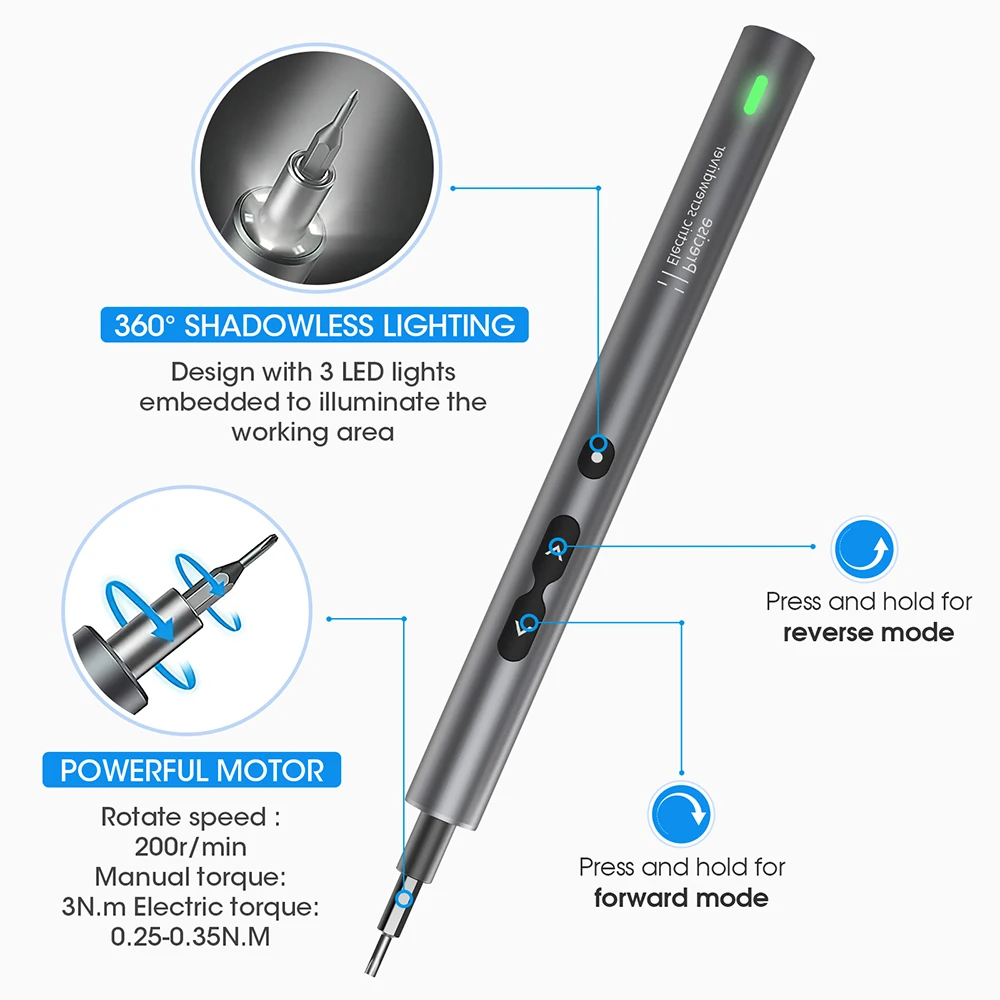62/6 in 1 정밀 전기 스크루 드라이버 세트 전동 - Electric Screwdriver Rechargeable Usb 리뷰 및 가격