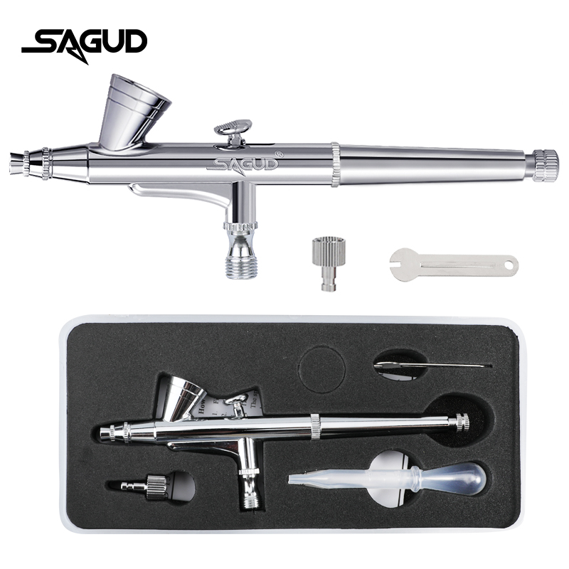 SAGUD 에어 브러시 모델 SD-135 0.2mm 다 - Airbrush Kit With Mini Compressor 리뷰 및 가격