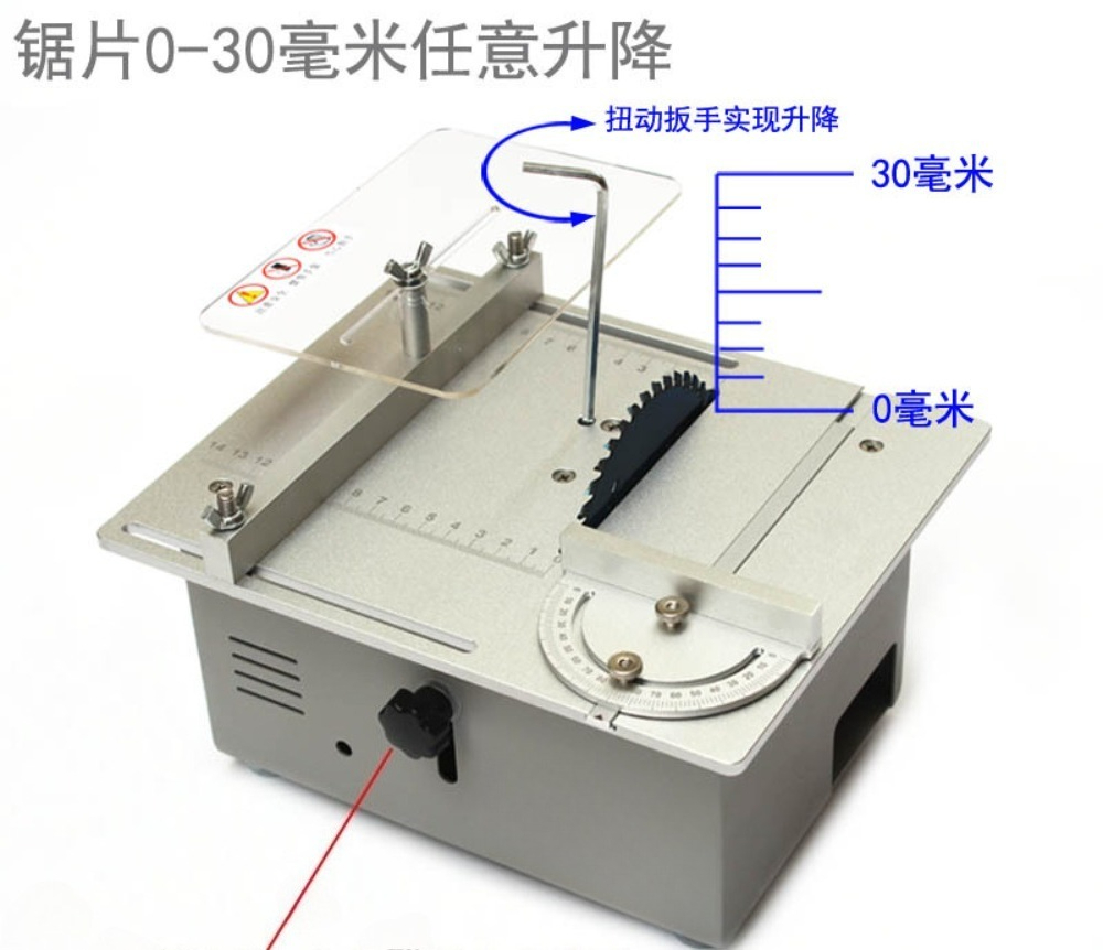 휴대용 미니 목공 테이블쏘 360W 파워 효율적인 절단 - Mini Table Saw For Woodworking 리뷰 및 가격