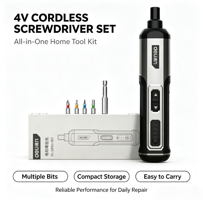 Deli 4V 3단 무선 전기 드라이버 세트 2000m - Electric Screwdriver Rechargeable Usb 리뷰 및 가격