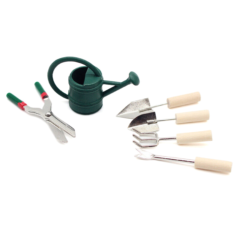 1/12 인형집 시뮬레이션 물뿌리개 삽 가위 세트 인형 - Garden Tools 리뷰 및 가격