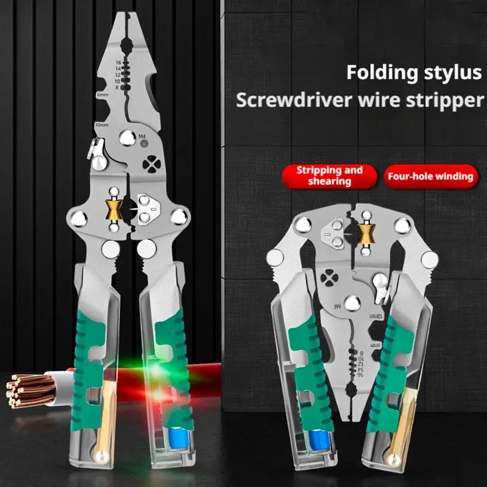 Foldalbe 와이어 스트리핑 펜치 전압 테스트 케이 - Automatic Wire Stripper Cutter 리뷰 및 가격