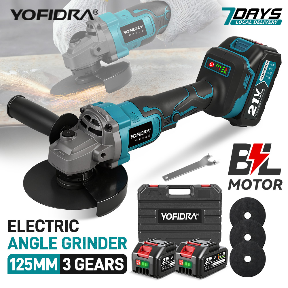 YOFIDRA 125mm 브러시리스 앵글 그라인더 3단 - Brushless Angle Grinder Battery Powered 리뷰 및 가격