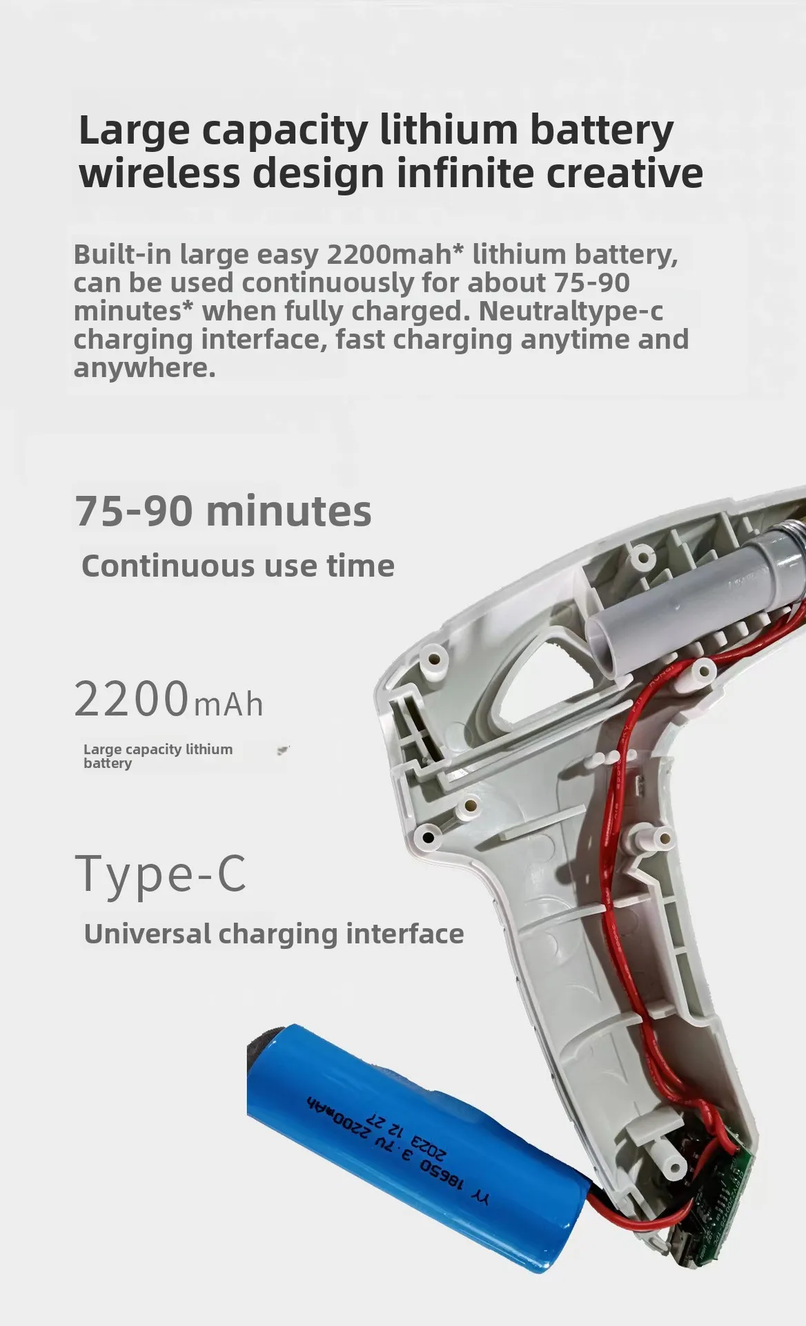 전기 글루건 무선 충전식 USB 누수 방지 빠른 가열  - Hot Melt Glue Gun Cordless 리뷰 및 가격