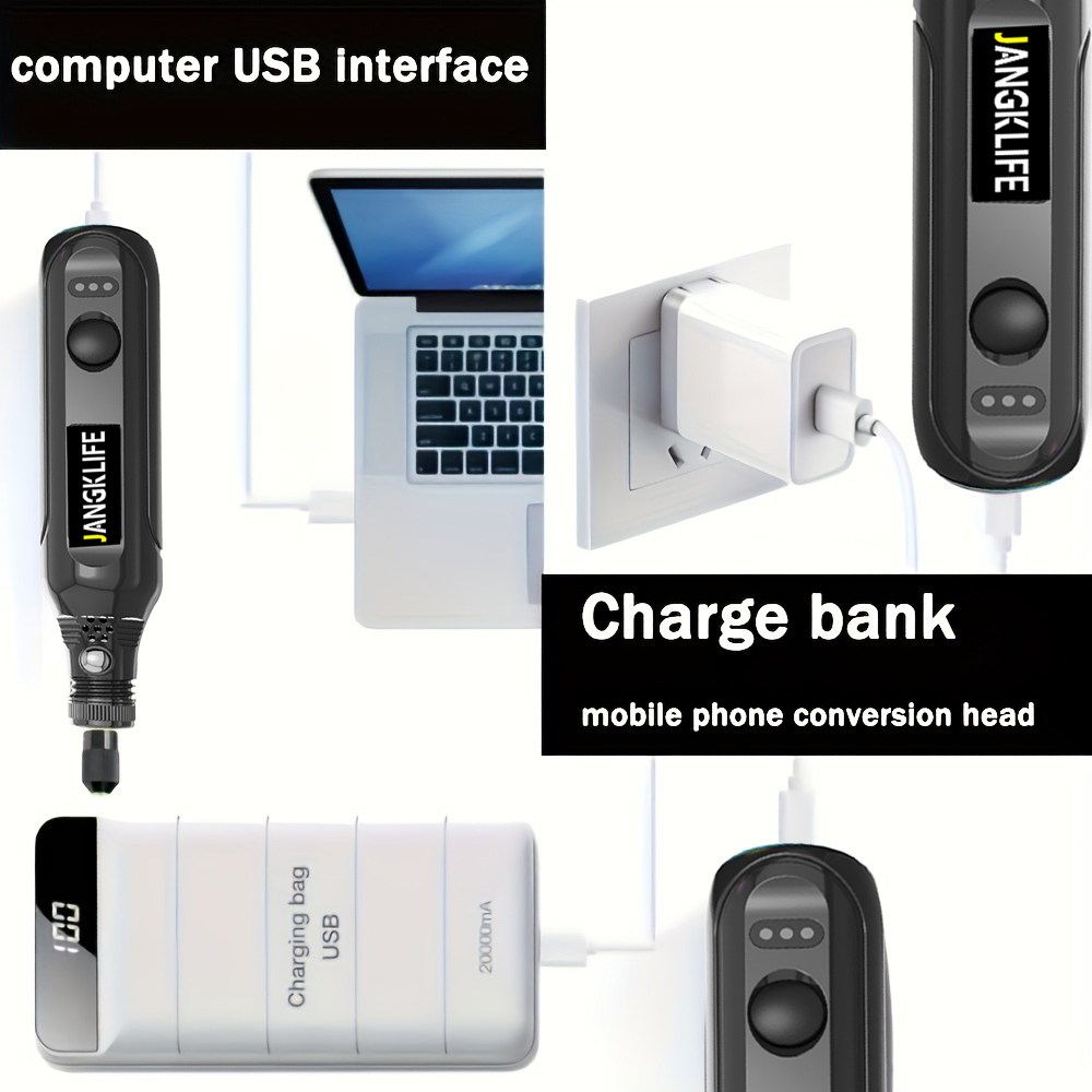 JANGKLIFE USB 무선 로타리 도구 키트 목공  - Cordless Rotary Tool Kit Accessories 리뷰 및 가격