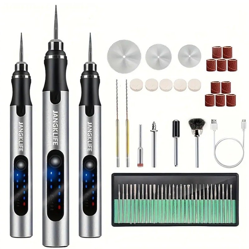 전기 조각 펜, USB 무선 회전 도구 키트, 목공 조 - Cordless Rotary Tool Kit Accessories 리뷰 및 가격