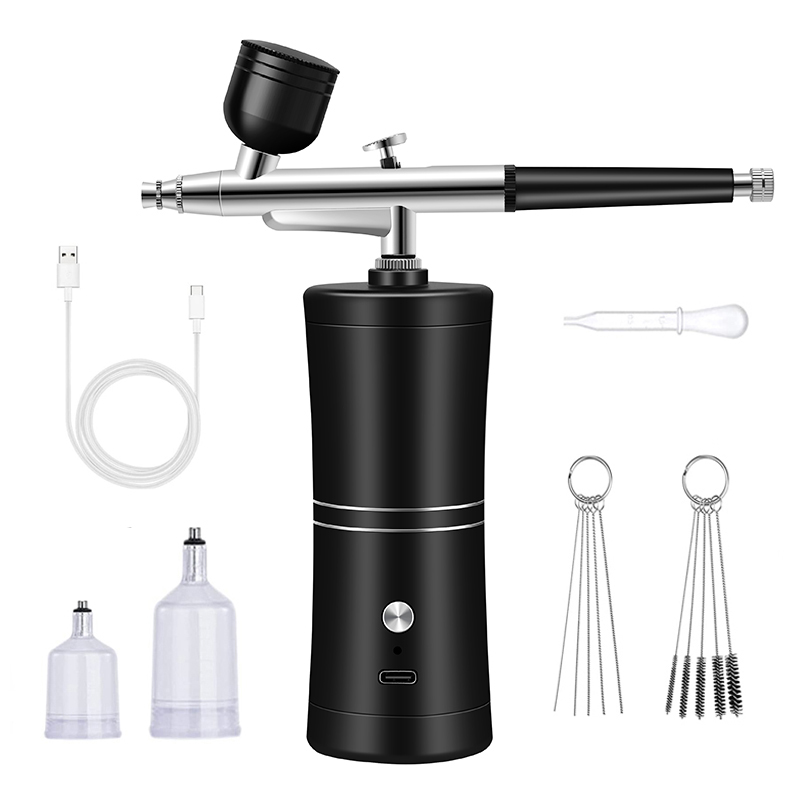 압축기가있는 휴대용 충전식 무선 에어 브러시 얼굴 미용 - Airbrush Kit With Mini Compressor 리뷰 및 가격
