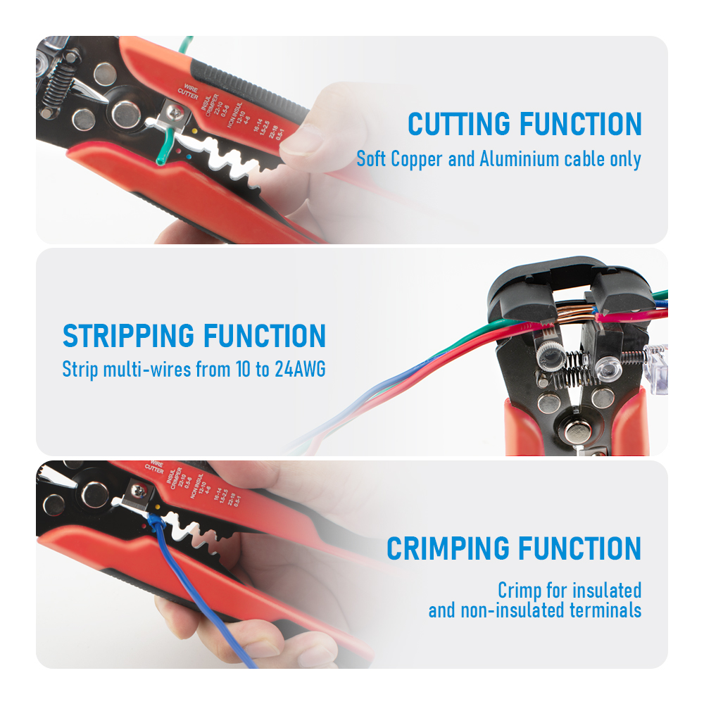 전문 자동 와이어 스트리퍼 크림퍼 플라이어 전기기사용  - Automatic Wire Stripper Cutter 리뷰 및 가격