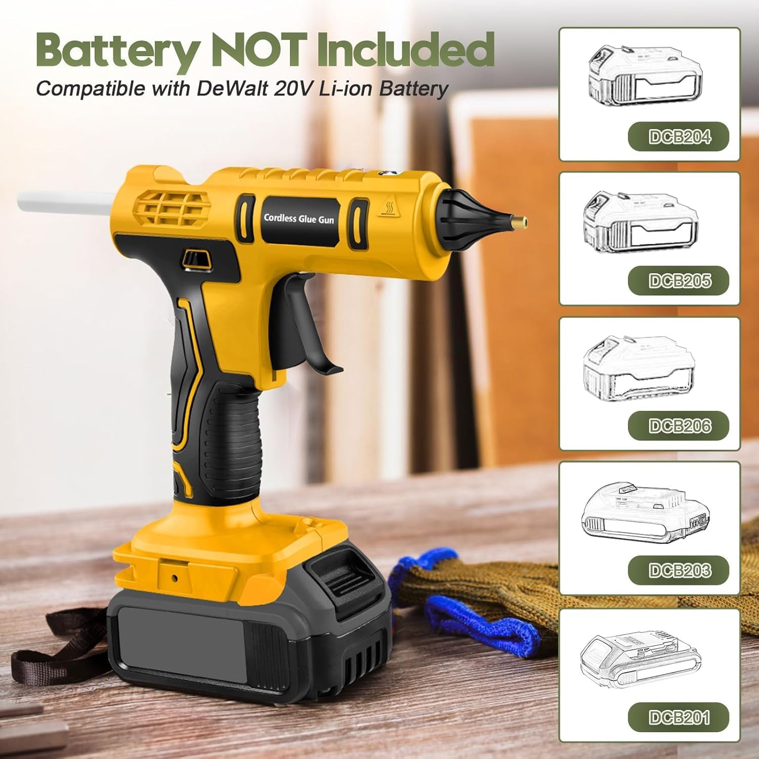 디월트 20V 배터리용 100W 무선 핫 글루건 (배터 - Hot Melt Glue Gun Cordless 리뷰 및 가격