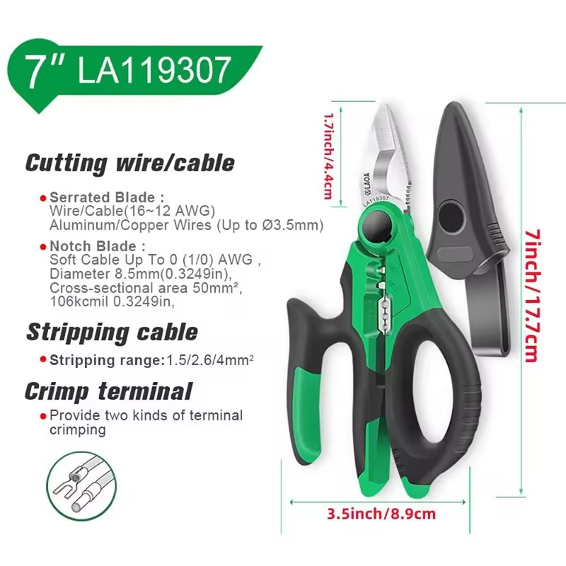 LAOA 전기공 가위 6/7/8인치 와이어 스트리퍼 와 - Automatic Wire Stripper Cutter 리뷰 및 가격